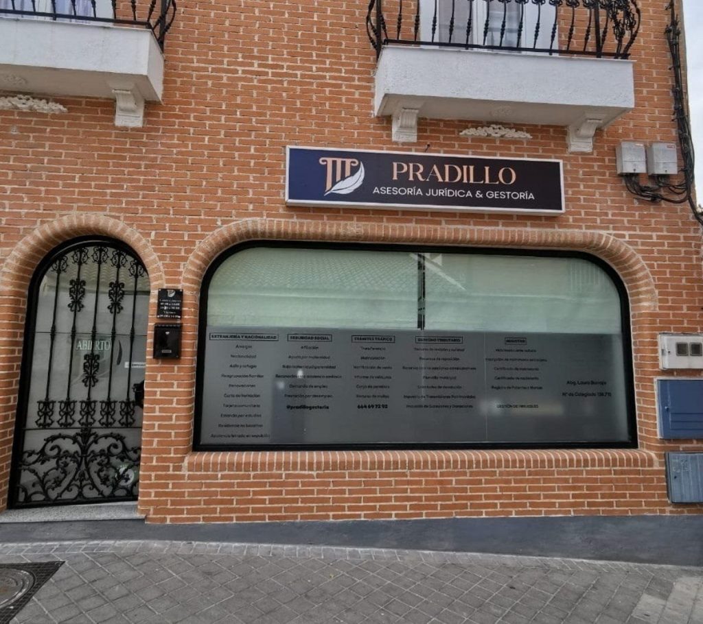 Sobre nosotros oficina pradillo desde el exterior